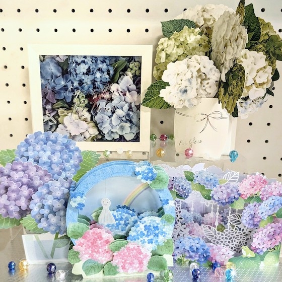 紫陽花が咲く頃に届けたいグリーティングカード