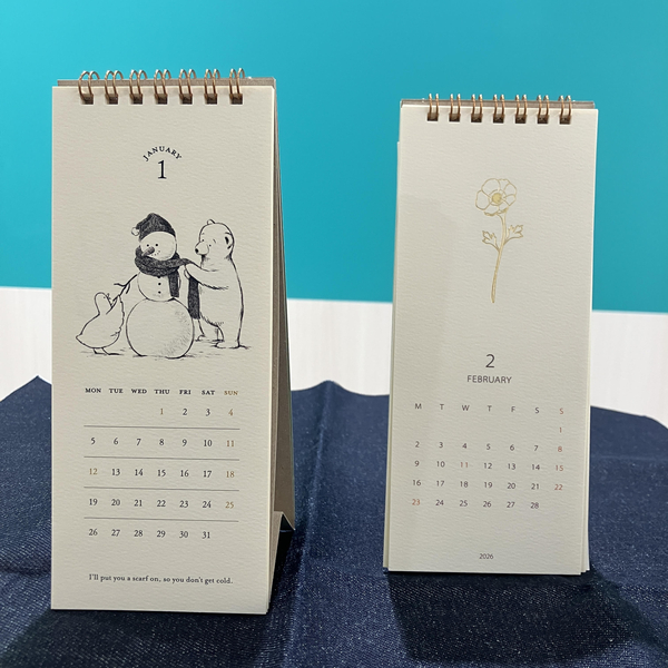 【ハンズビーそよら湘南茅ヶ崎店】おしゃれな縦型卓上カレンダー